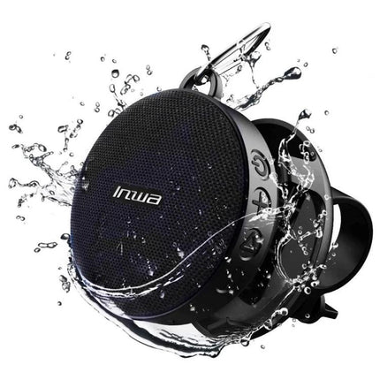 Compact Bluetooth Speaker With Bike Mount For Outdoor Use — rugged IPX7 waterproof zinc alloy clip-on speaker