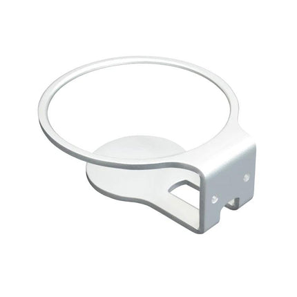 HomePod Mini Wall Mount Bracket For Counter Space Saving white metal ring mount secures speaker on vertical surfaces