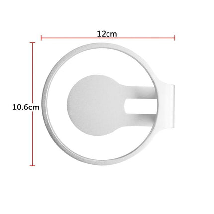 HomePod Mini Wall Mount Bracket For Counter Space Saving white circular holder with 12cm width and 10.6cm height