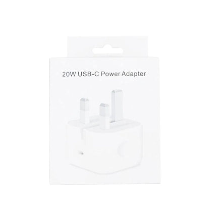 Compact Folding Charger for Travel and Daily Essentials in white 20W USB-C power adapter with foldable UK plug for backpack and commute