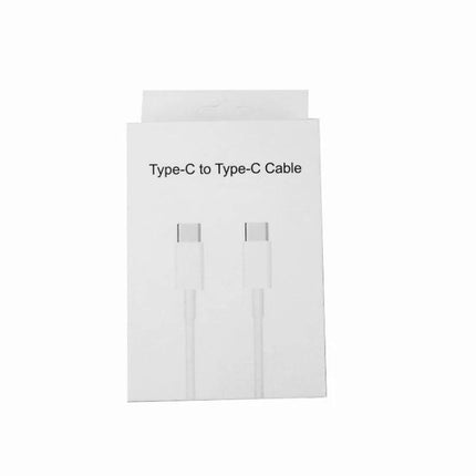 USB-C Charging Cable for Everyday Device Power at Home - 1m white Type-C to Type-C charging cable for phones, tablets, laptops