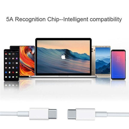 Practical Two-Meter USB-C Charging Cable for Daily Device Needs — 2m USB-C cable charging smartphones tablets laptops, 5A recognition chip