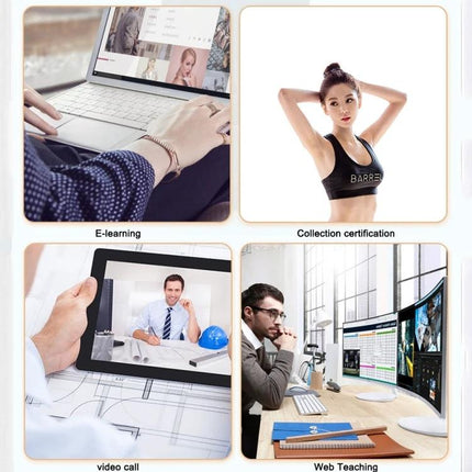 High-Definition 1080P USB Webcam with Built-in Mic for Online Meetings — plug-and-play webcam for video calls, e-learning, web teaching, and streaming