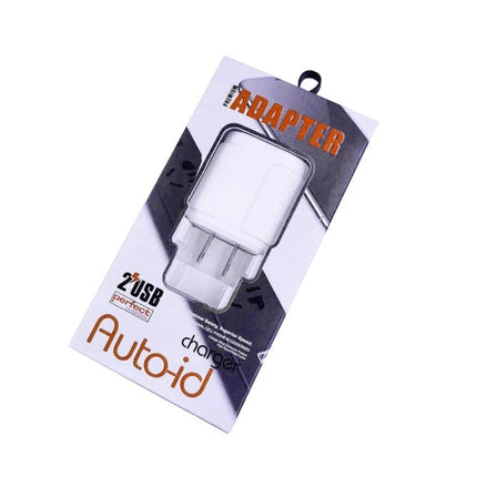 Essential Travel Charger for Everyday Device Power Needs - compact dual USB white travel adapter in retail packaging