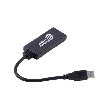 USB to HDMI Adapter with Audio for Computer Displays - black USB 3.0 to HDMI dongle for mirroring or extended 1080p video and audio