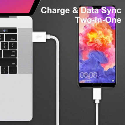 Dual USB Car Charger With Micro USB Cable For Phones And Tablets plugged into phone and car USB ports showing charging and data sync