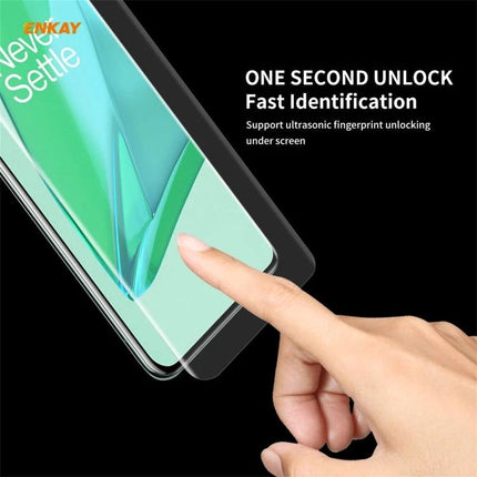 ENKAY Hat-Prince Curved PET Screen Protector for OnePlus 9 Pro protecting display with clear touch and fast under-screen fingerprint access