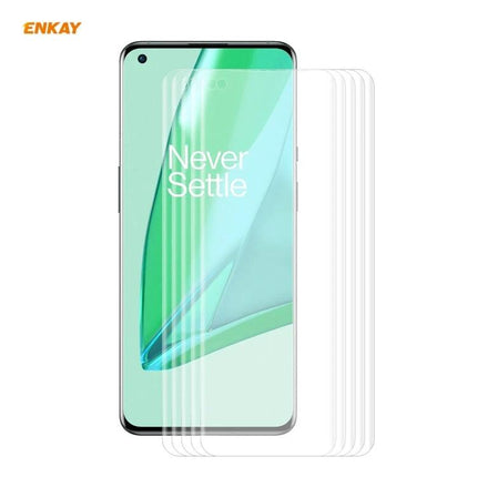 ENKAY Hat-Prince Curved PET Screen Protector for OnePlus 9 Pro shown on OnePlus 9 Pro maintaining clarity and touch response