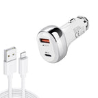PD 20W with 8 Pin Cable / White