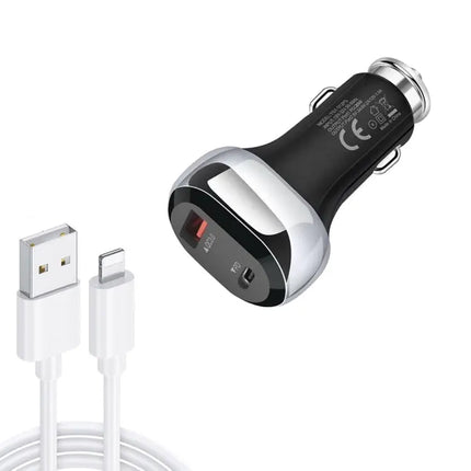 Car Charger With PD 20W USB C Fast Charge On The Road