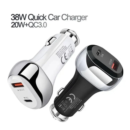 Car Charger With PD 20W USB C Fast Charge On The Road