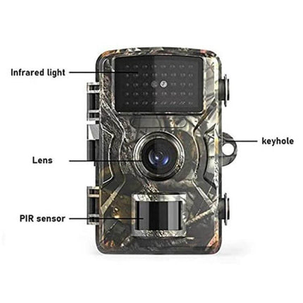 Hunting Trail Camera for Outdoor Wildlife Monitoring camo game camera with 12MP lens, PIR sensor and infrared LEDs for day and night surveillance