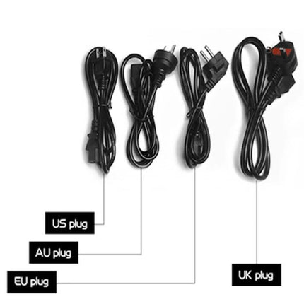 A Versatile USB Charging Station for Daily Home Devices showing US, AU, EU and UK plug cables neatly arranged
