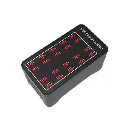 Multi-Port USB Charger Station for Daily Home Device Needs - black 12-port desktop USB charging hub for phones tablets and power banks