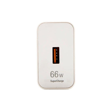 Daily Use USB Travel Charger for Phones and Tablets compact 66W single-port SuperCharge wall plug for phones and tablets