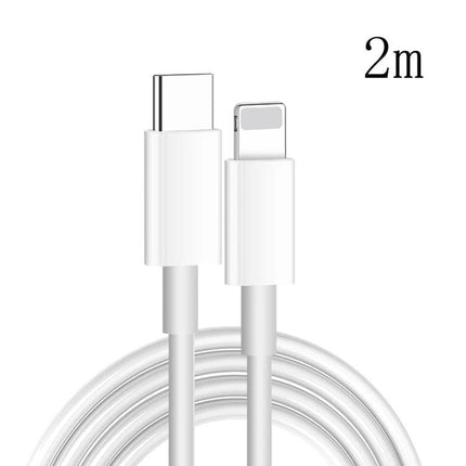 Cable for Daily Phone Charging and Data Transfer at Home — 2m durable PC TPE USB-C to Lightning charging and data cable