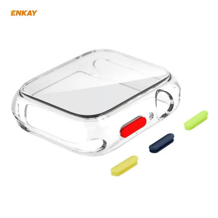 ENKAY TPU Case Tempered Glass Protector For Apple Watch 44mm