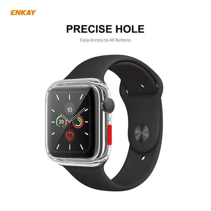 ENKAY TPU Case Tempered Glass Protector For Apple Watch 44mm