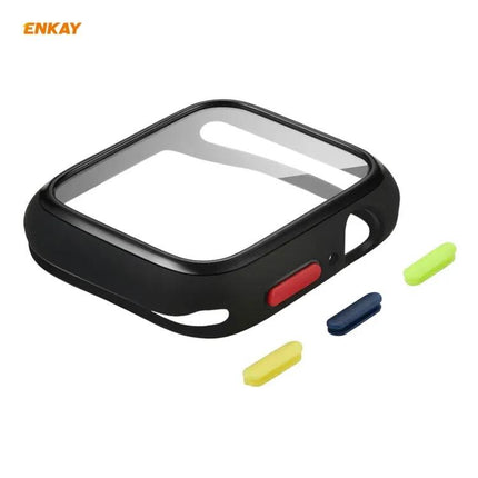 ENKAY TPU Case Tempered Glass Protector For Apple Watch 44mm