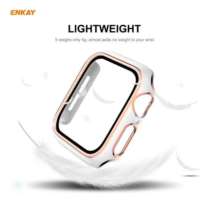 ENKAY 40mm Apple Watch Full Coverage PC Case Tempered Glass