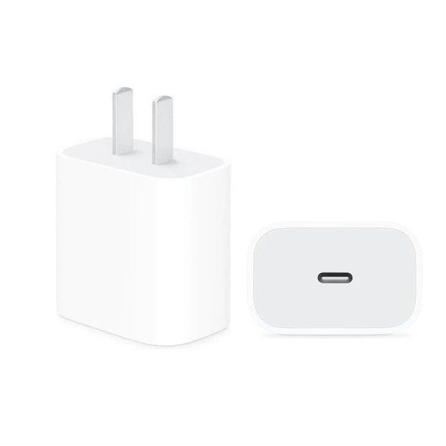 Essential Travel Charger Set for Daily Mobile Use - compact 20W PD white wall charger with 8-pin cable for on-the-go charging