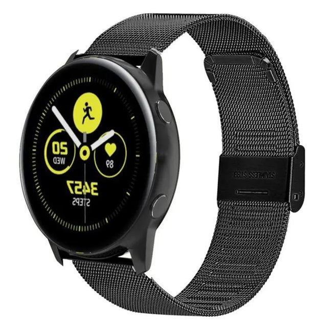 20mm Braided Mesh Stainless Steel Watch Strap, 4 Colors