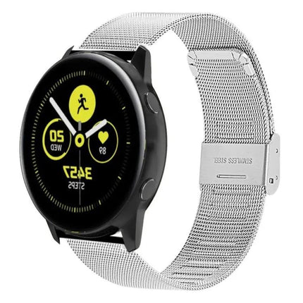 20mm Braided Mesh Stainless Steel Watch Strap, 4 Colors