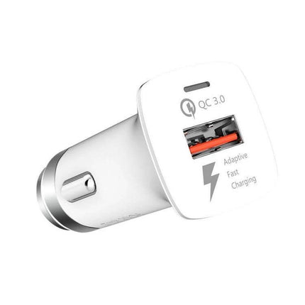 LZ-328 Safety Hammer Car Charger For Everyday Car Use compact USB QC3.0 fast car charger with emergency window-break aluminum alloy head