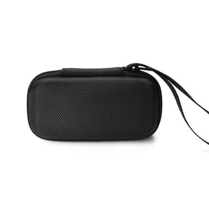 Essential Protective Bag for B&O PLAY Earphones on the Go — compact black nylon hard-shell case with wrist strap to protect Beoplay E8 on commutes