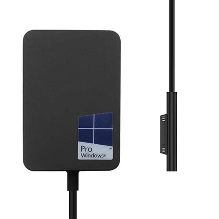 Microsoft Surface AC Adapter for Charging Go and Pro 4 Devices black magnetic connector and cable