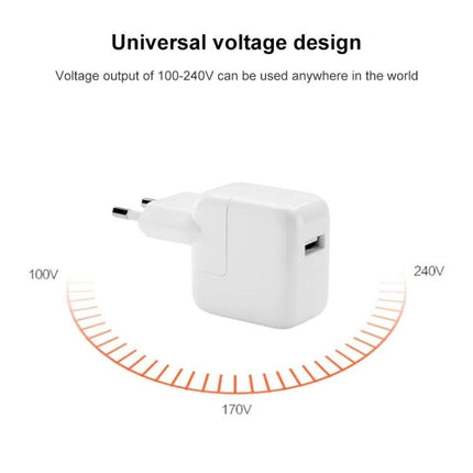 USB Travel Charger for Everyday Device Use on the Go white universal voltage USB wall charger for smartphones and tablets