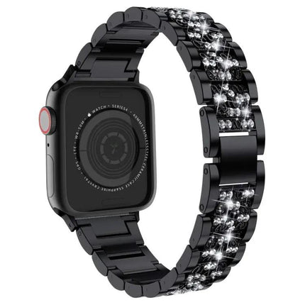 Stainless Steel Rhinestone Apple Watch Bands 38-45mm 3-Pack
