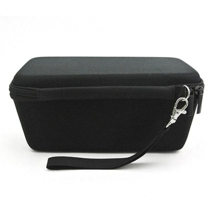 Padded Speaker Carry Bag With Slim EVA Case For Commute black molded protective case with wrist strap and zipper
