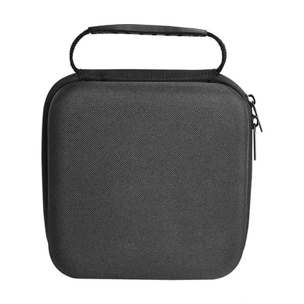 Portable EVA Protective Travel Case for Apple TV 4K - black zippered hard-shell carrying case with handle