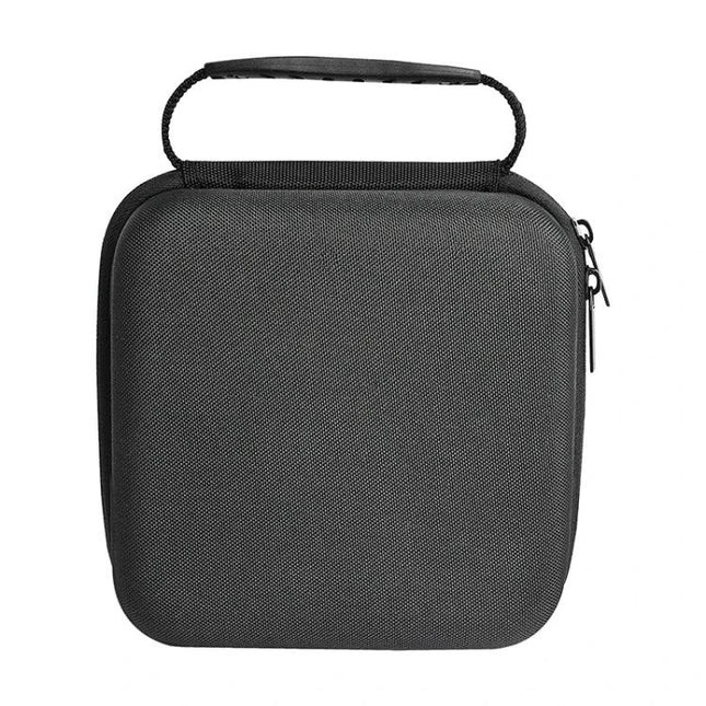 Portable EVA Protective Travel Case for Apple TV 4K - black zippered hard-shell carrying case with handle