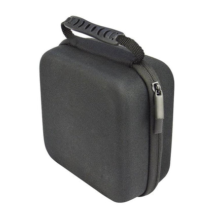Portable EVA Protective Travel Case for Apple TV 4K - black hard-shell EVA carry case with zipper and handle for Apple TV 4K accessories