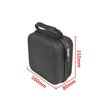 Portable EVA Protective Travel Case for Apple TV 4K – black EVA hard shell case with handle and zipper, 160×80×155mm travel storage