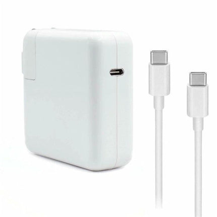 Compact USB-C Charger for Travel and Daily Use white pocket-sized wall adapter with USB-C cable