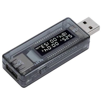 KWS USB Multimeter for Monitoring Voltage and Current During Charging compact USB tester with clear LCD for chargers and power banks