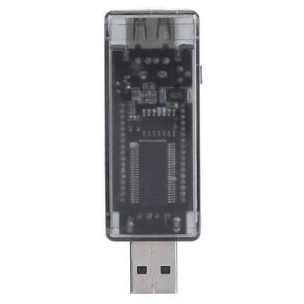 KWS USB Multimeter for Monitoring Voltage and Current During Charging compact USB plug-through tester with clear case and LCD