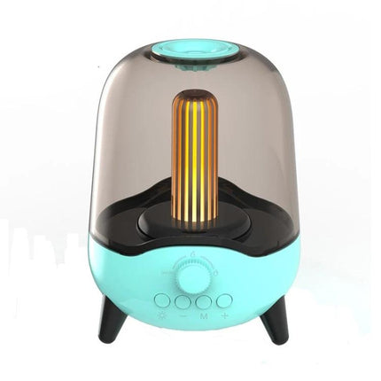 Night Light Speaker With Soothing Breathing Light For Bed, turquoise Bluetooth speaker with warm 360° breathing lamp