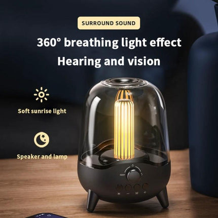 Night Light Speaker With Soothing Breathing Light For Bed providing 360° breathing light and Bluetooth audio for relaxation