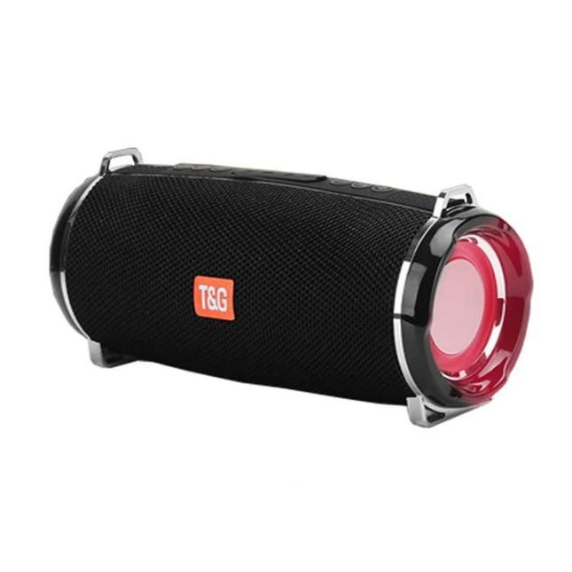 T G Portable Bluetooth Speaker With Detachable Strap For Everyday Use compact black 10W portable speaker with mesh cover