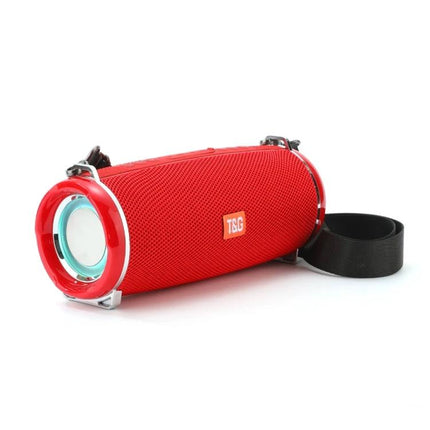 T G Portable Bluetooth Speaker With Detachable Strap For Everyday Use red portable speaker with strap