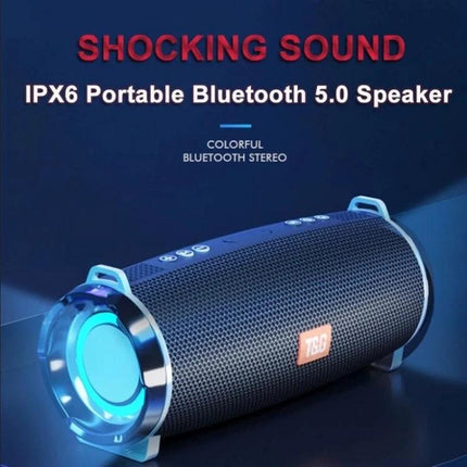 T G Portable Bluetooth Speaker With Detachable Strap For Everyday Use compact 10W 360° bass portable speaker