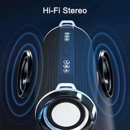 T G Portable Bluetooth Speaker With Detachable Strap For Everyday Use compact 10W 360° bass, mesh cover