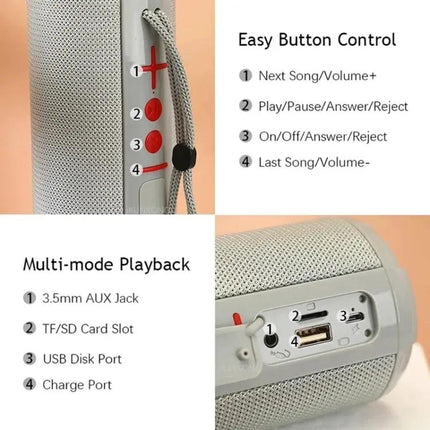 Compact Bluetooth Travel Speaker For Daily Use