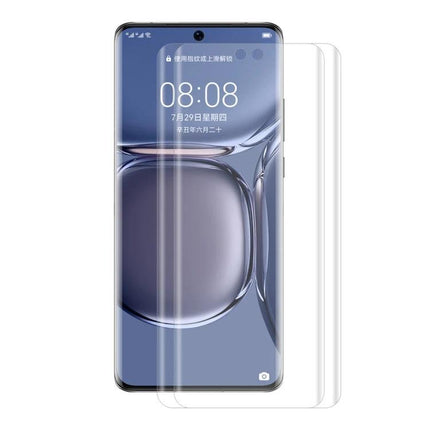 Alt Tag: ENKAY Full Coverage Screen Protector For Huawei P50 Pro clear PET full-coverage guard with edge-to-edge protection and preserved touch clarity