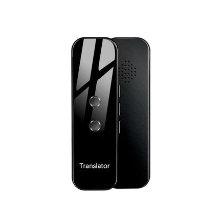 Compact Voice Translator for Travel and Daily Talks - sleek black portable speech-to-text device for travel and everyday conversations