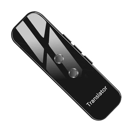 Compact Voice Translator for Travel and Daily Talks - sleek black portable voice translator device connecting to smartphone for on-the-go translations